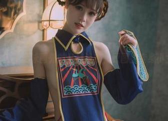 千反田鹿子游泳圈外的私房泳衣，原图上变身小女神！